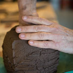 Patricia Shone in her studio 2018